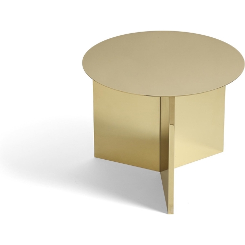 Hay Slit Table Round Bijzettafel Messing