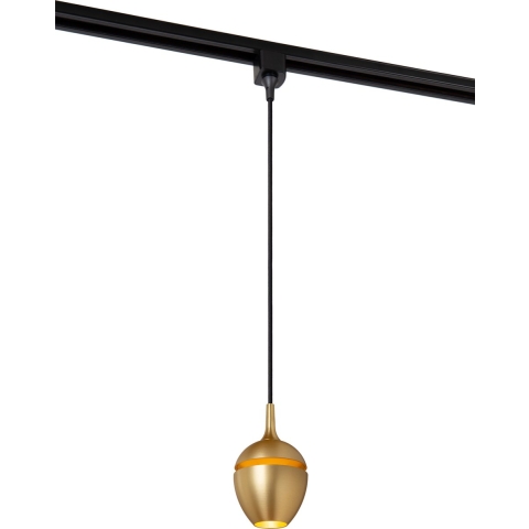 Lucide Track Preston 1-fase Rail Hanglamp Mat Goud