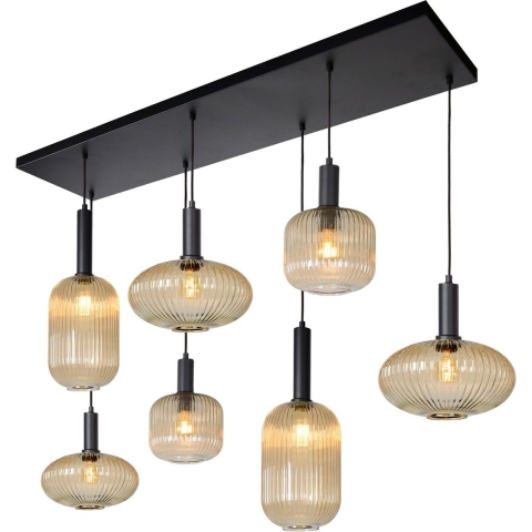 Lucide Maloto 7 Cluster Hanglamp Amber