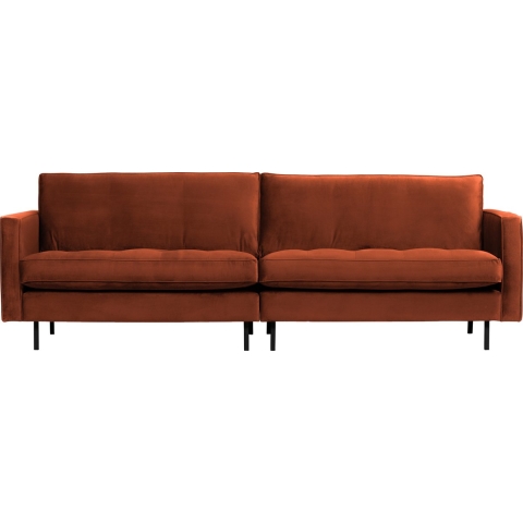 BePureHome Rodeo Velvet Classic Bank 3 Zits Roest