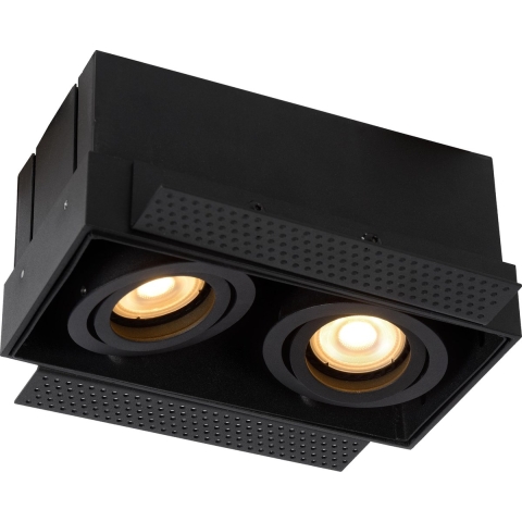 Lucide Trimless 2 Spot Inbouw Medium Zwart