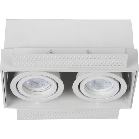 Lucide Trimless 2 Spot Inbouw Medium Wit