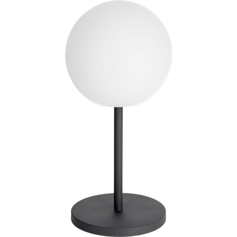 Kave Home Dinesh Tafellamp Oplaadbaar LED Zwart