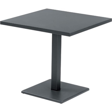 Emu Round Tuintafel Vierkant Antraciet 80x80