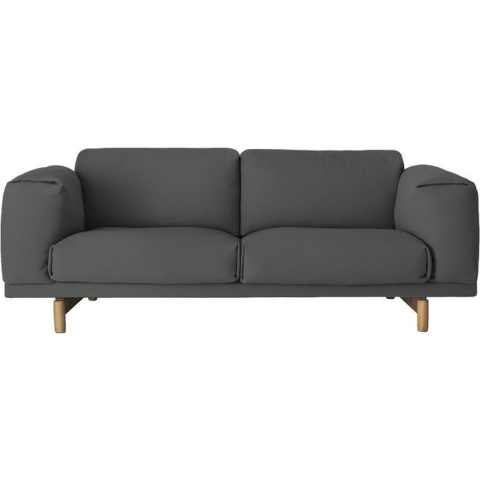 Muuto Rest Bank Tweezitter Remix 163 Eiken Onderstel