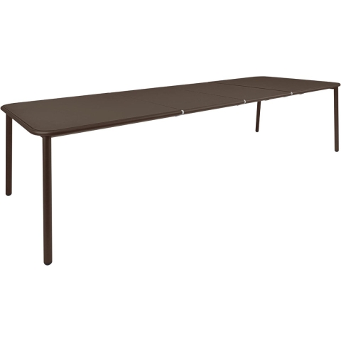 Emu Yard Extensible Table Aluminium Tuintafel 160-270x98 Bruin