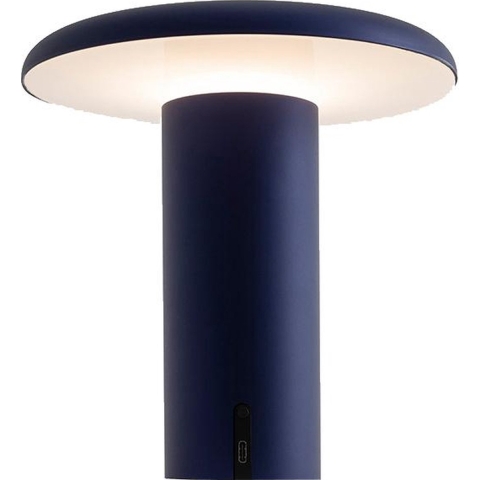 Artemide Takku Tafellamp LED Oplaadbaar Anodized Blue