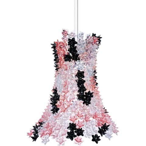 Kartell Bloom Hanglamp Roze-zwart