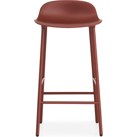 Normann Copenhagen Form Barstool Barkruk 75 Cm Met Stalen Onderstel Rood