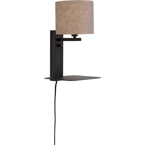 It's About Romi Florence Wandlamp Met Plank Donker Linnen