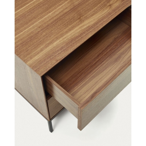 Kave Home Vedrana Nachtkast 60x55 Walnoot