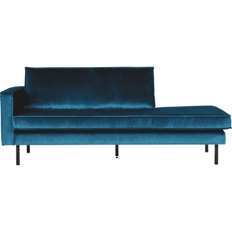 BePureHome Rodeo Velvet Daybed Bank Links Blauw