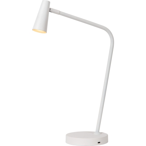Lucide Stirling Bureaulamp LED Oplaadbaar Wit