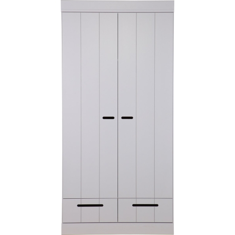 WOOOD Exclusive Connect Kledingkast 2-deurs Concrete Grey