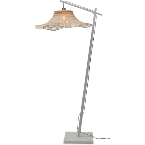 Good&Mojo Ibiza Vloerlamp Large Wit/naturel