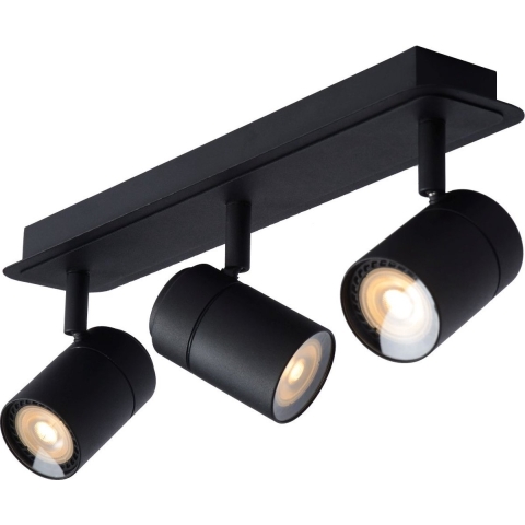 Lucide Lennert 3 Spot LED Badkamer IP44 Zwart