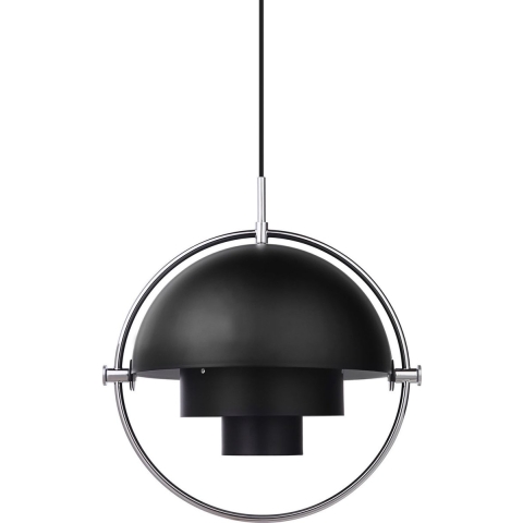 Gubi Multi-Lite HanglampØ36 Large Chroom/zwart