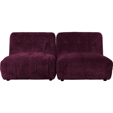 Dutchbone Giada 2-zits Bank Plum