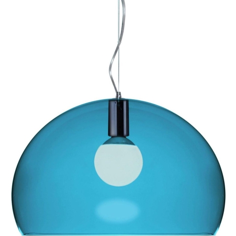 Kartell FL/Y Hanglamp Petroleumblauw