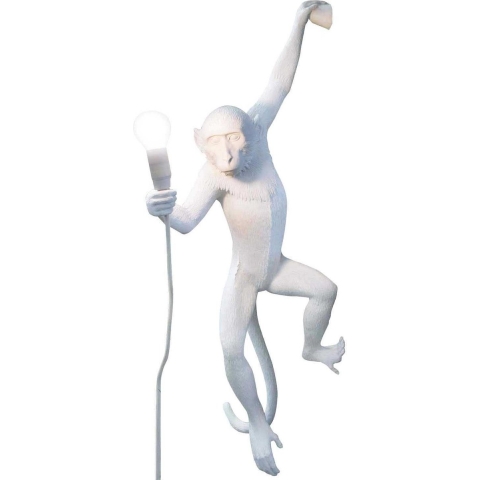 Seletti Monkey Hanging Wandlamp Wit Links