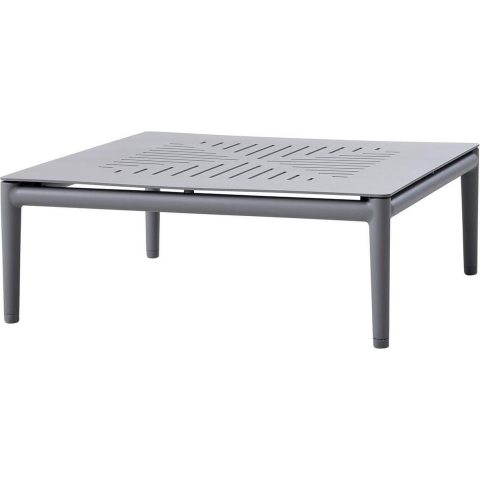 Cane-Line Conic Salontafel 75x75 Lichtgrijs