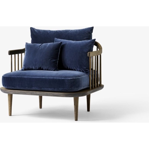 &tradition Fly SC1 Fauteuil Gerookt Eiken Velvet 10 Twilight