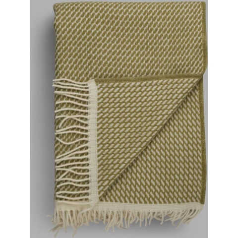 Røros Tweed Mello Plaid 150x210 Leaf Green
