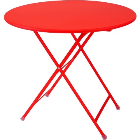 Emu Arc En Ciel TuintafelØ80 Scarlet Red