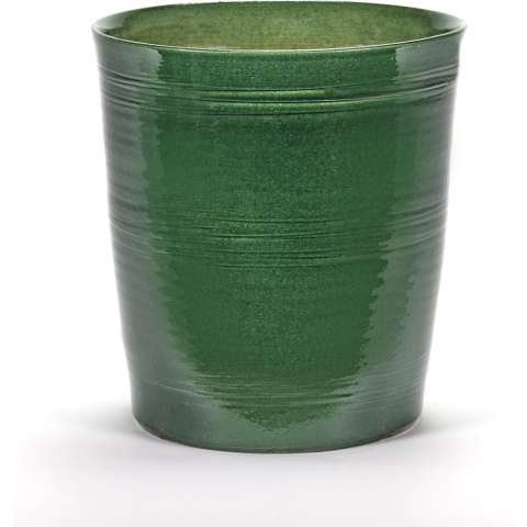 Serax Glazed Shades By Serax Lines Bloempot MediumØ30 Groen