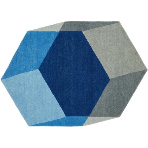 Puik Iso Vloerkleed 142x200 Blauw