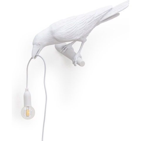 Seletti Bird Looking Wandlamp Links Wit
