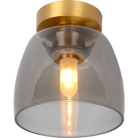 Lucide Tyler PlafondlampØ16.1 Badkamer IP44 Mat Goud/messing