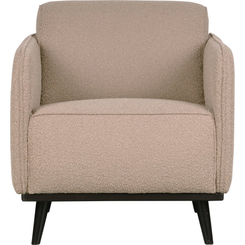 BePureHome Statement Fauteuil Met Arm Boucle Beige