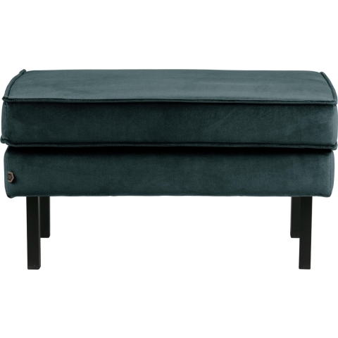 BePureHome Rodeo Velvet Hocker Teal