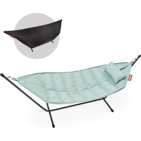 Fatboy Headdemock Superb Deluxe Hangmat Seafoam Rack Black