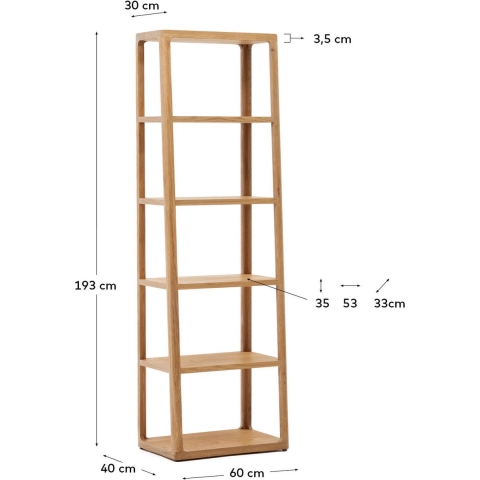 Kave Home Maymai Stellingkast 60x193