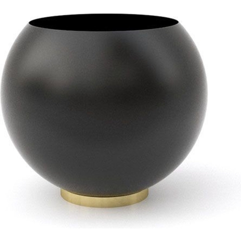 AYTM Globe BloempotØ30 Zwart