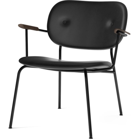 Audo Copenhagen Co Fauteuil Zitting Leder Dakar 0842 Donker Eiken
