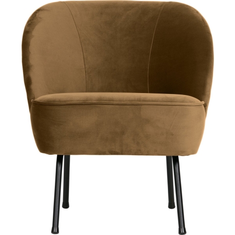 BePureHome Vogue Fauteuil Fluweel Honing Geel