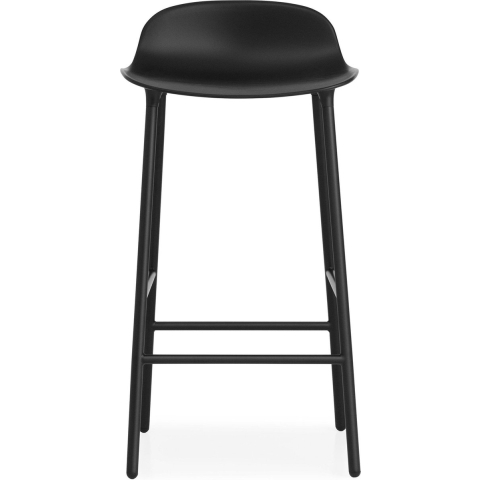 Normann Copenhagen Form Barstool Barkruk 75 Cm Met Stalen Onderstel Zwart