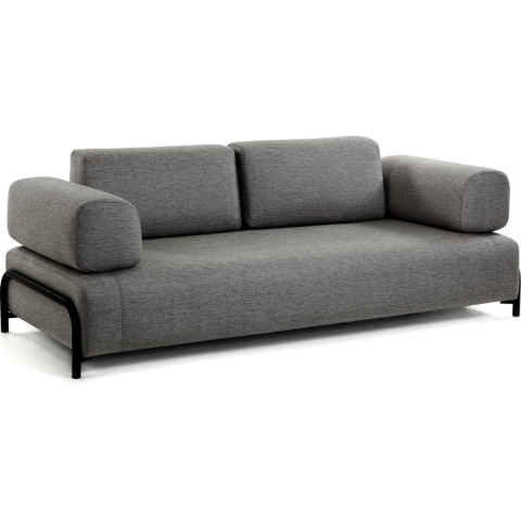 Kave Home Compo Module 3-zits Bank Met Armleuningen Donkergrijs
