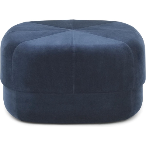 Normann Copenhagen Circus Velour Poef Large Blauw