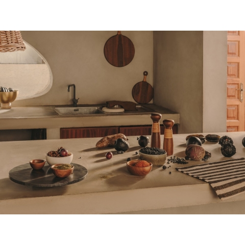 Kave Home Yalia Barkruk 65 Walnoot