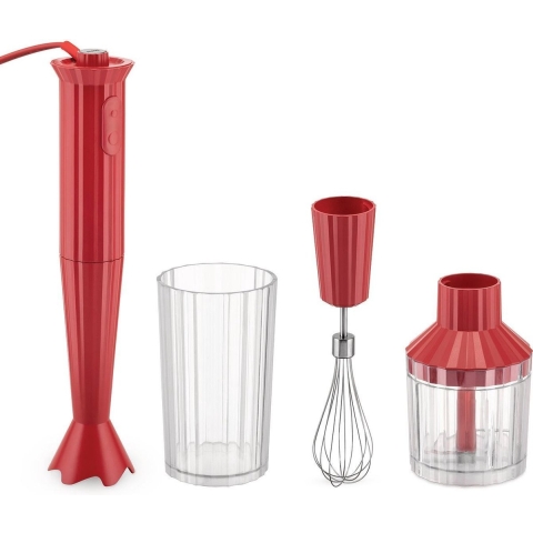 Alessi Plissé Handmixer Rood