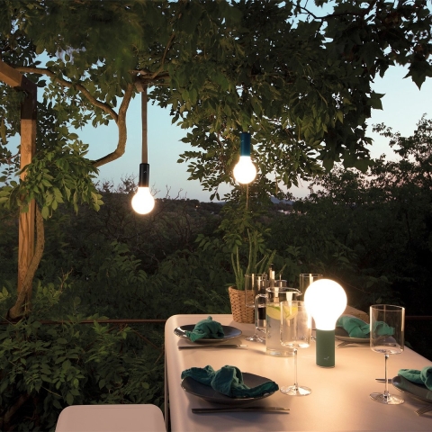 Fermob Aplo H24 Tafellamp LED Oplaadbaar Antraciet
