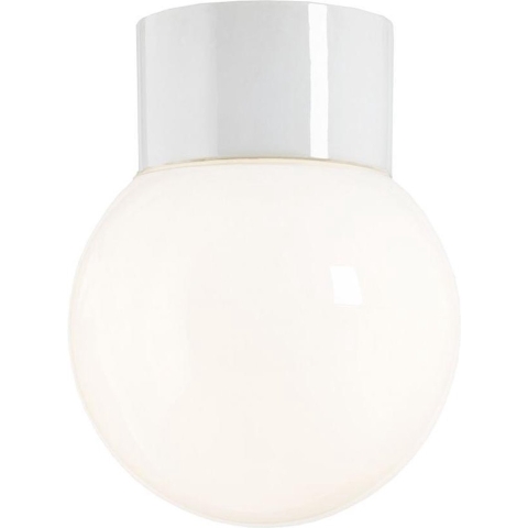 Ifö Electric Classic Globe Plafond- En Wandlamp Retrofit Ø15 Opaal Wit
