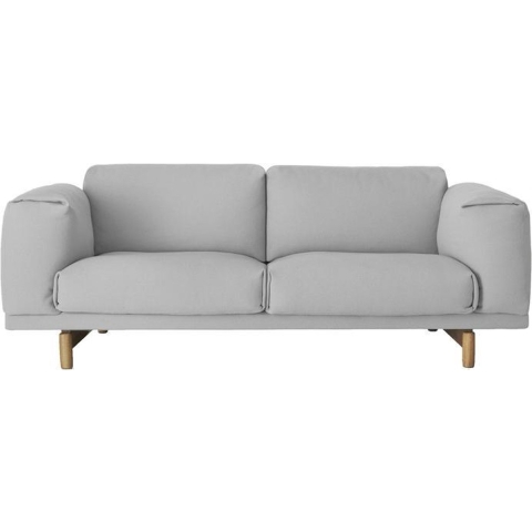 Muuto Rest Bank Tweezitter Vancouver 14 Eiken Onderstel