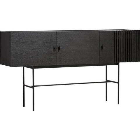 Woud Array Dressoir 180 Black Painted Oak Veneer