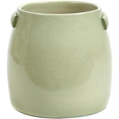 Serax Jars Pottery By Serax Bloempot MediumØ25 Green