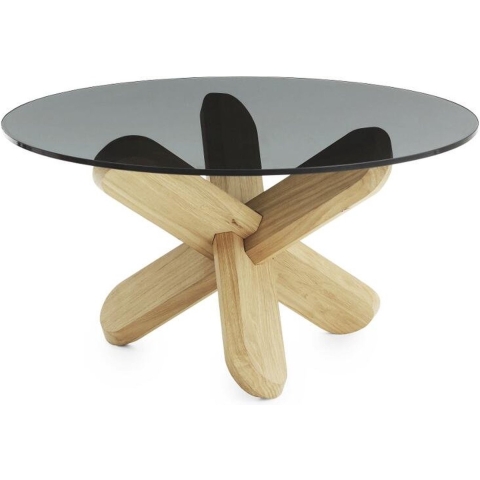 Normann Copenhagen Ding Bijzettafel 75 Fumé/eiken